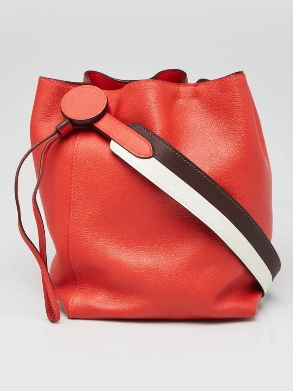 Hermes Capucine Evercolor Leather Licol 17 Bucket Bag
